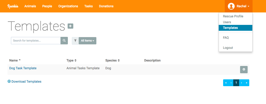 Templates enable customers to pre-load important information they want to add to an animal OR person's profile so that when a new record needs to be created, the information from the template can be added in, in just one click!