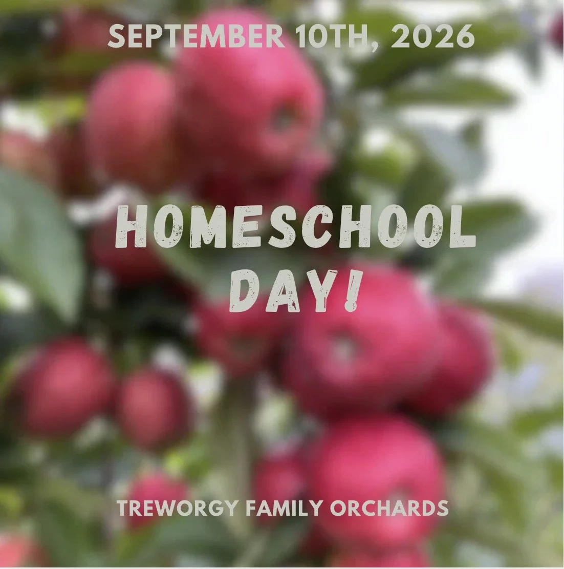 HomeSchool Day at the Farm! September 10th, 2026