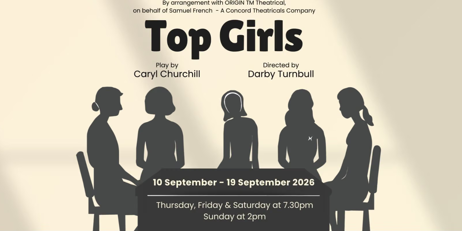 TOP GIRLS | THEATRE | 10-19 SEPT 2026