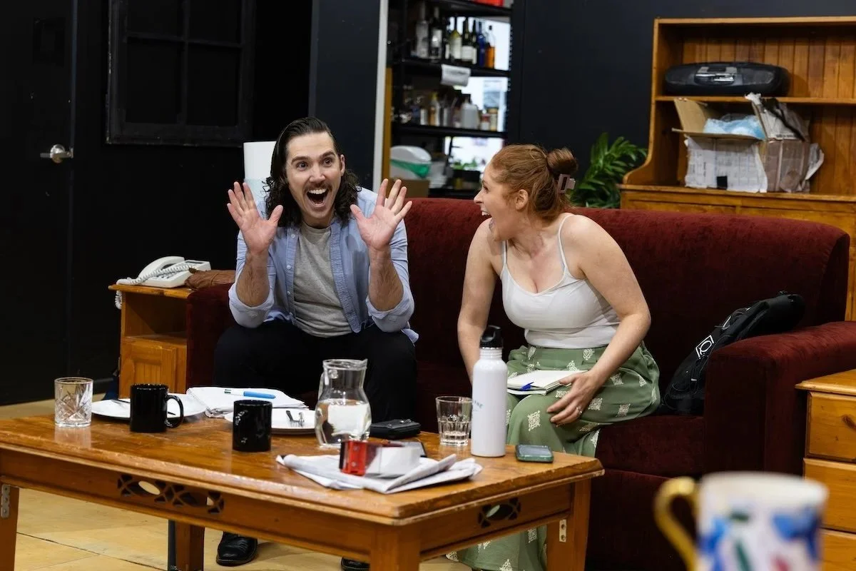 Scott Middleton and Rebecca Fortuna during the 2025 Masterclass receiving feedback.