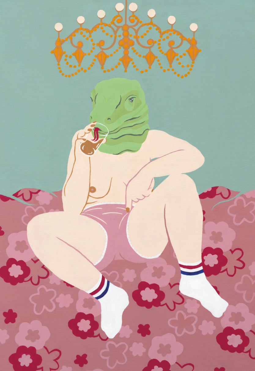 "I am actually not pointing at my vagina"