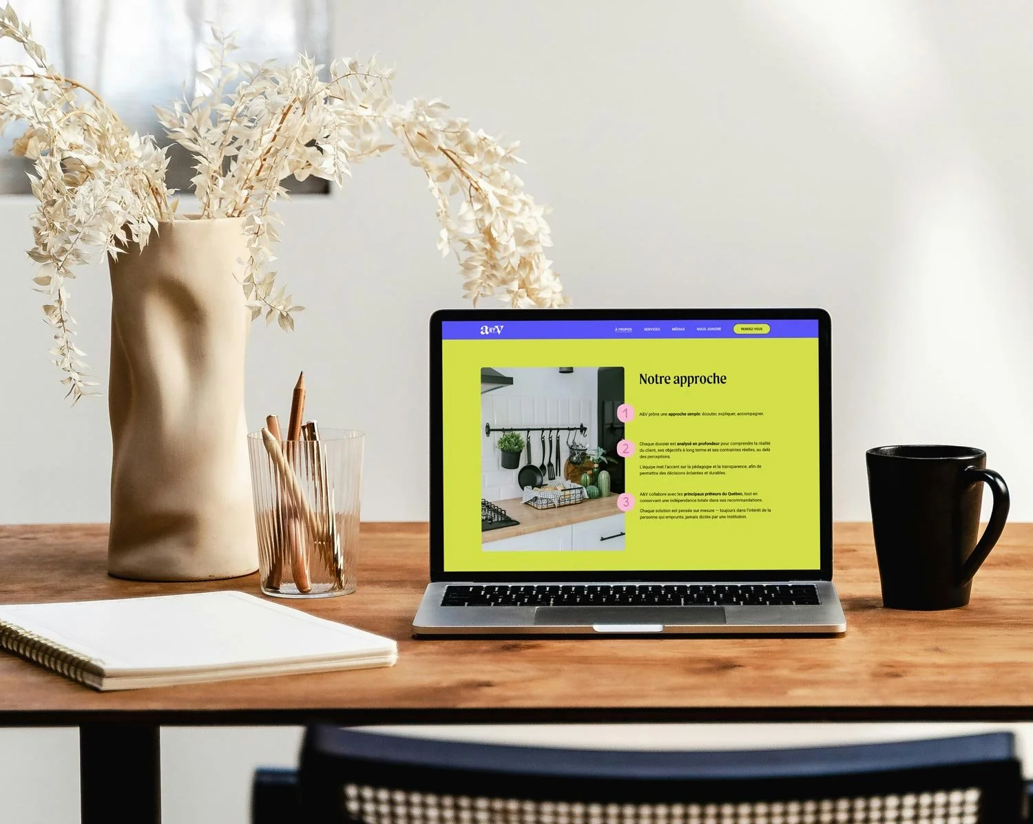 About page mockup for AetV