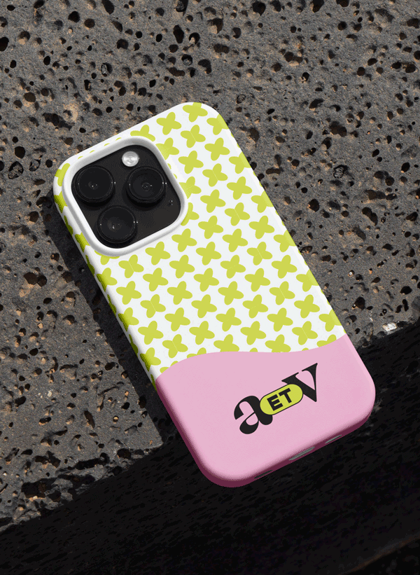 two phone case designs in loop