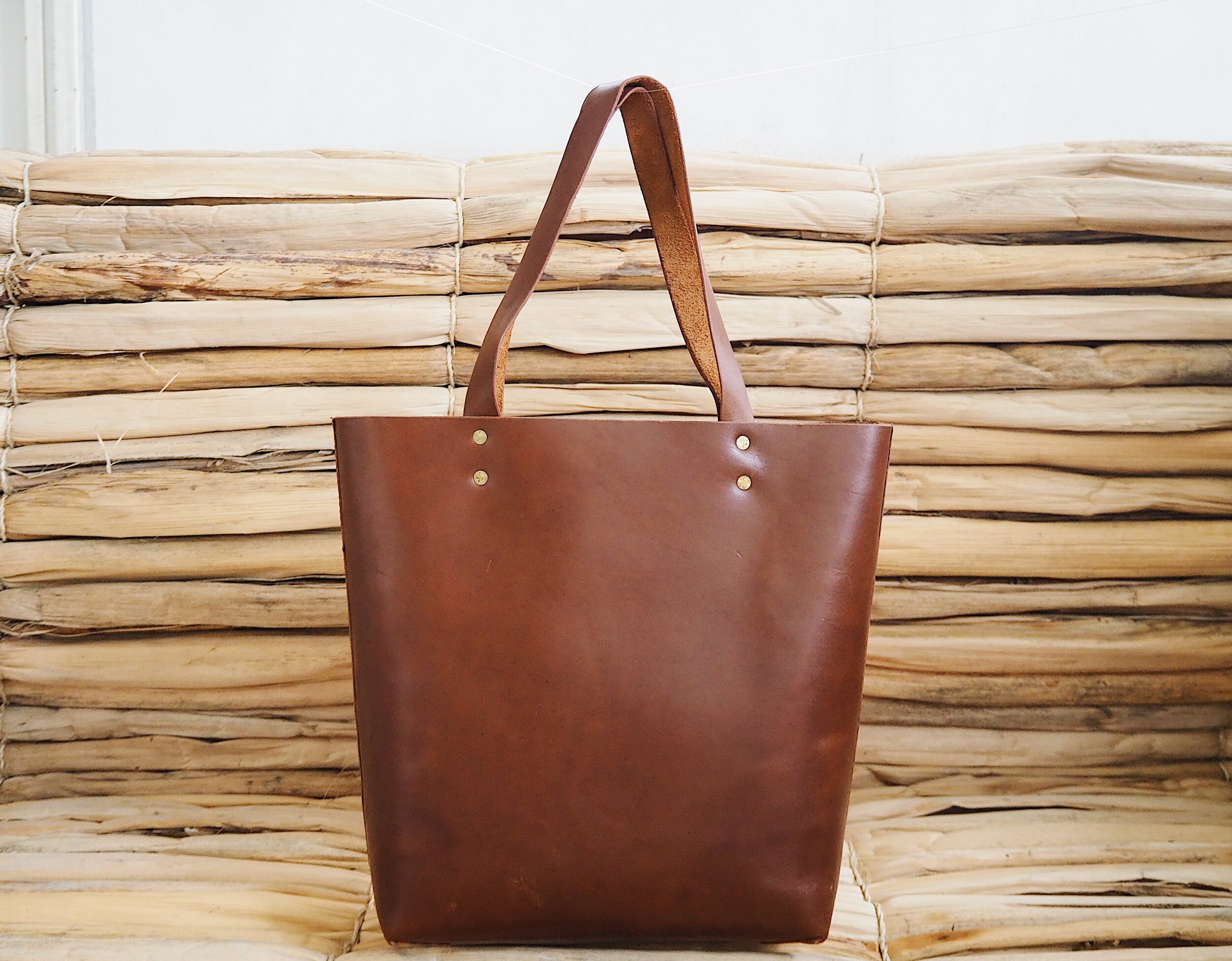 Classic Leather Tote — Haiti Design Co