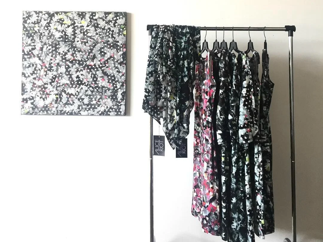 First collection of Alice Riot, 2018. Collaborative project between Kate Iverson and Kelly Groehler.