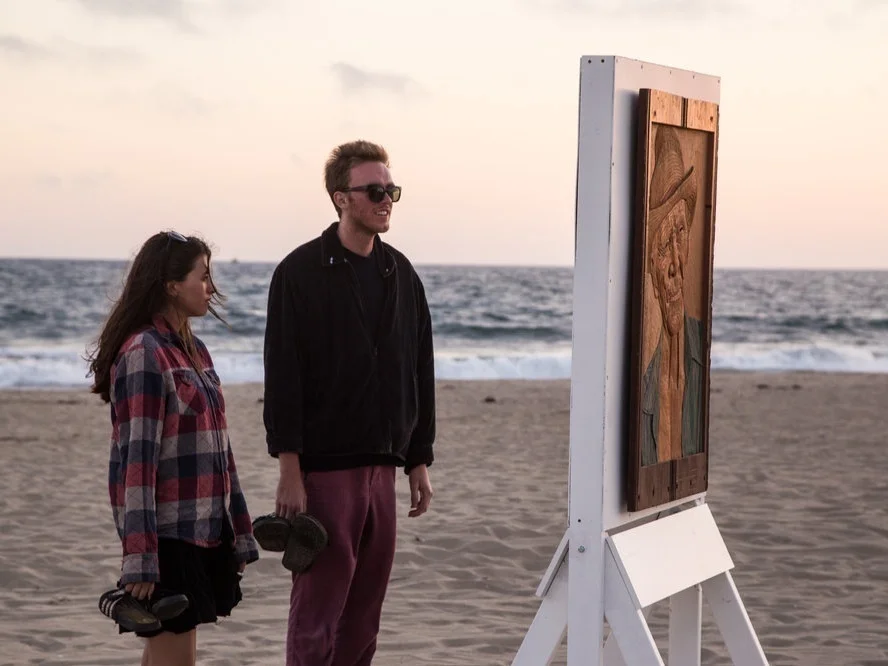 Lázaro Niebla’s work on Venice beach, 2018. A collaboration between Mike Bishop, the artist and USCAE.
