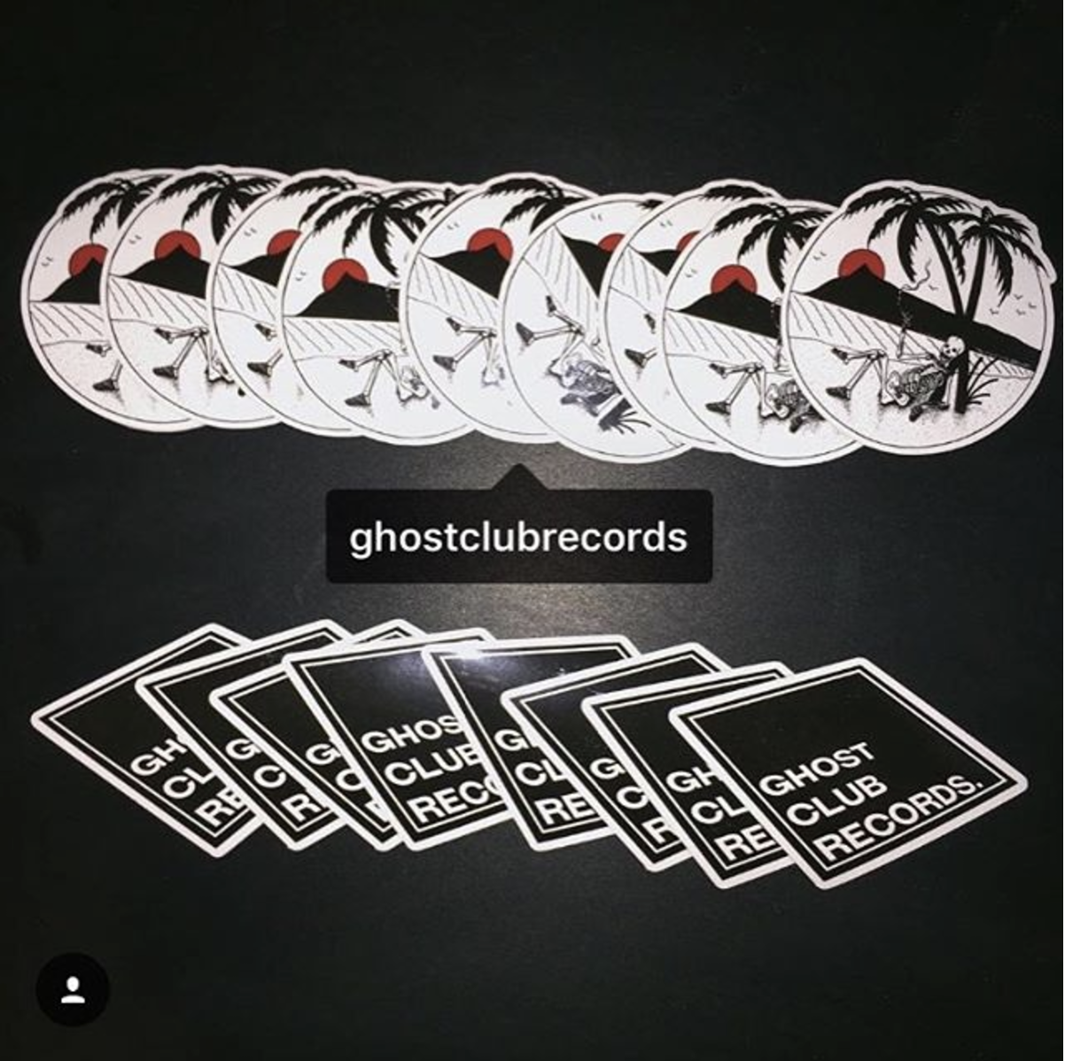 Follow us on Instagram to learn how you can win Ghost Club Records stickers! Custom stickers made by StickerApp.com