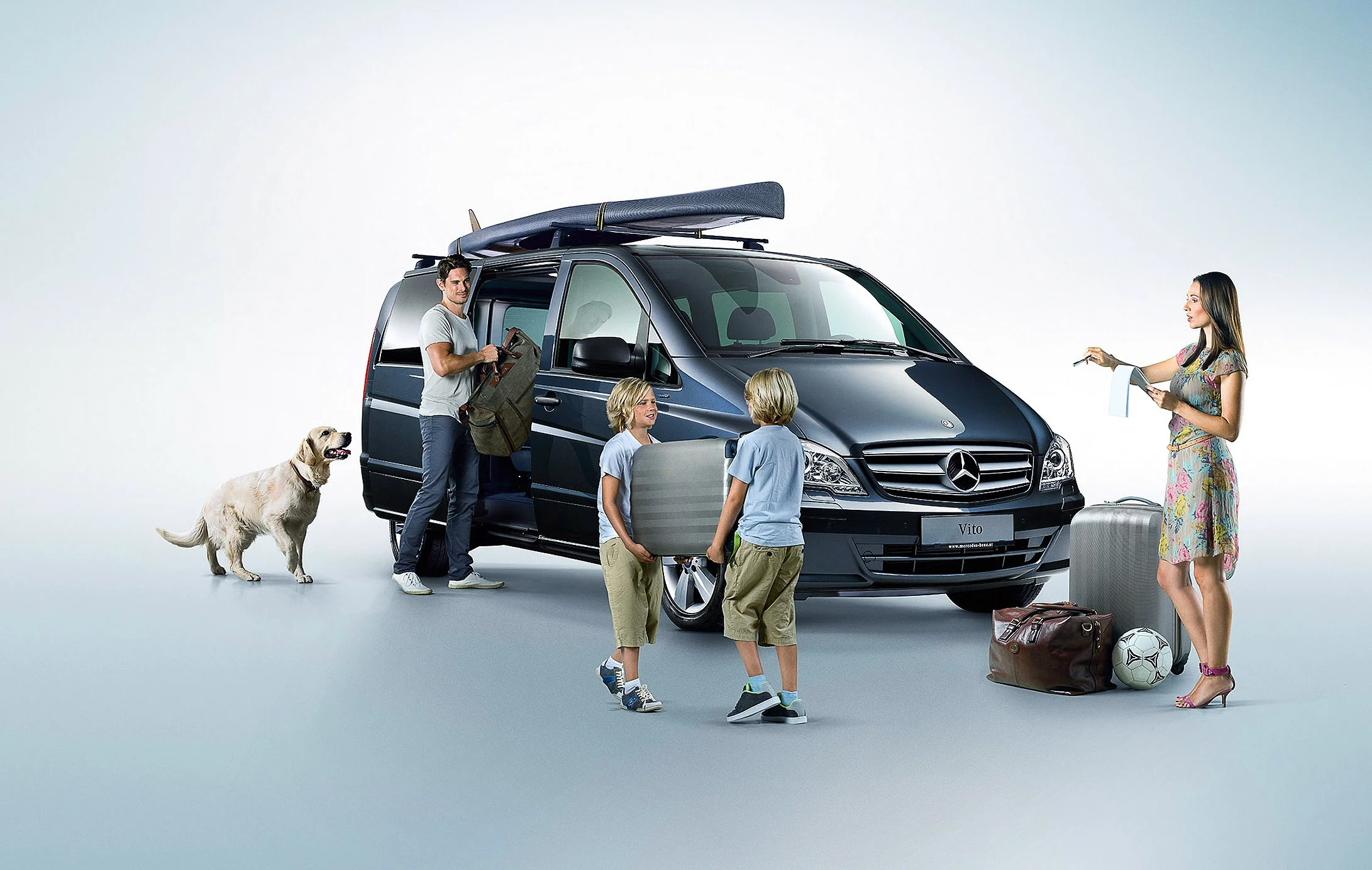 Mercedes Benz utility vehicles // compositing