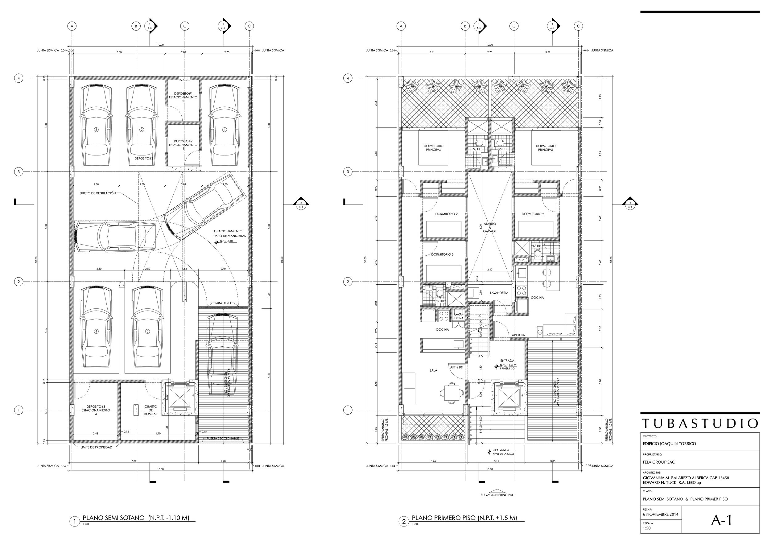 GARAGE AND FIRST FLOOR PLAN