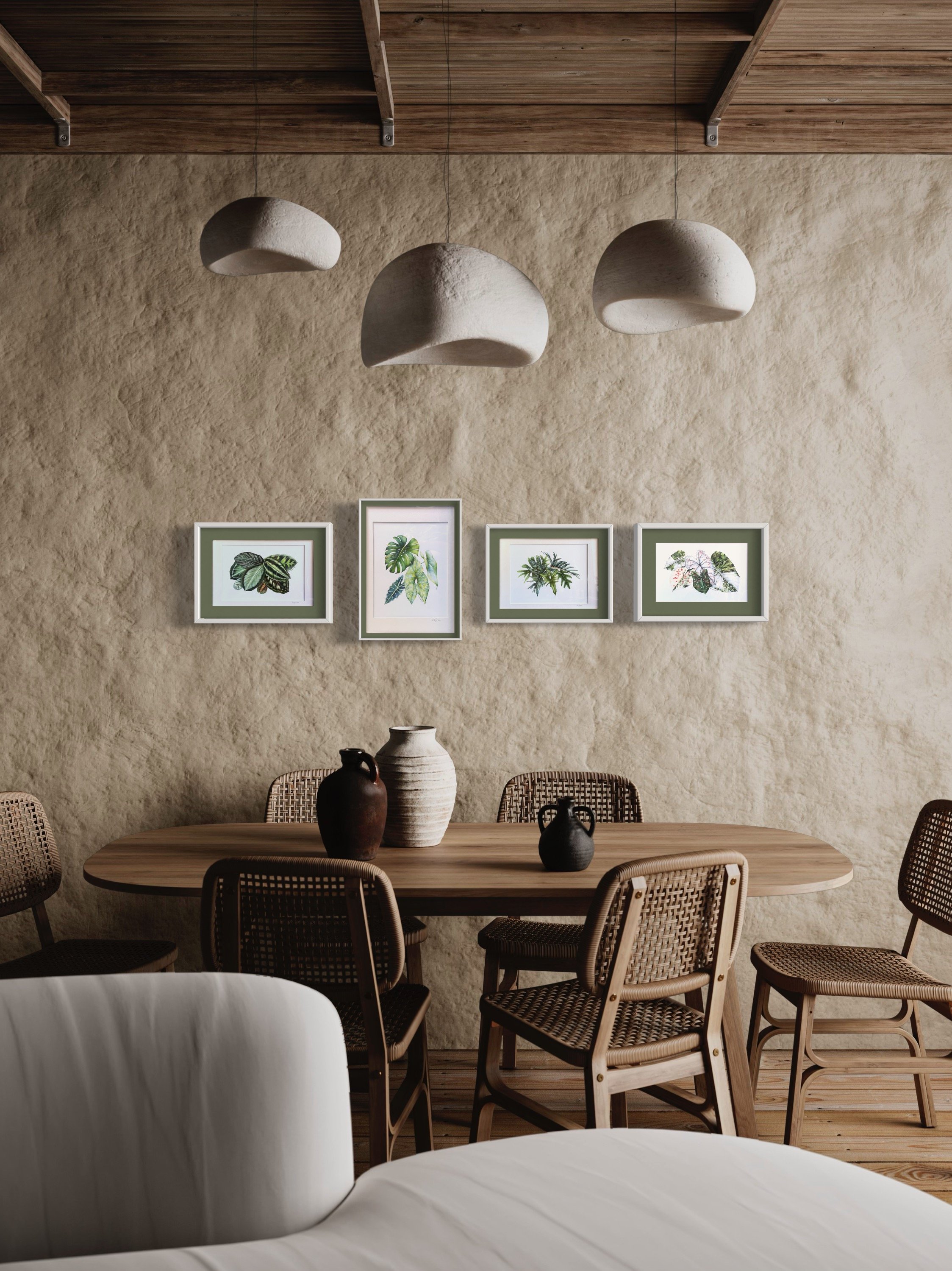 Full Set of 4 Foliage Beauty Limited-edition Art Prints