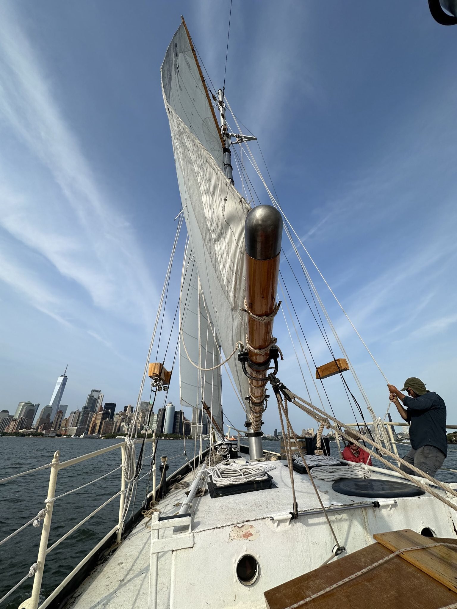  Apollonia under sail in the Upper Bay of New York Harbor 