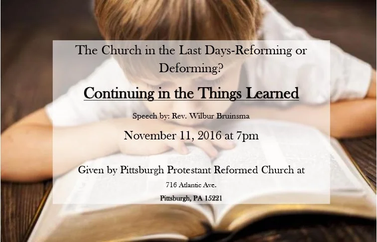 2016 Reformation Lecture