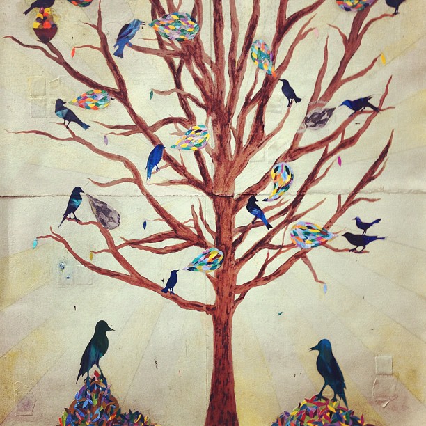 Untitled/Mixed Media on Paper/24"x24"/SOLD