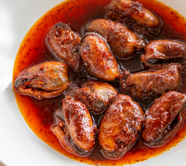 Bangs Island Mussels with Shallot Sauce &amp; Chili by Chef Chris Wilcox