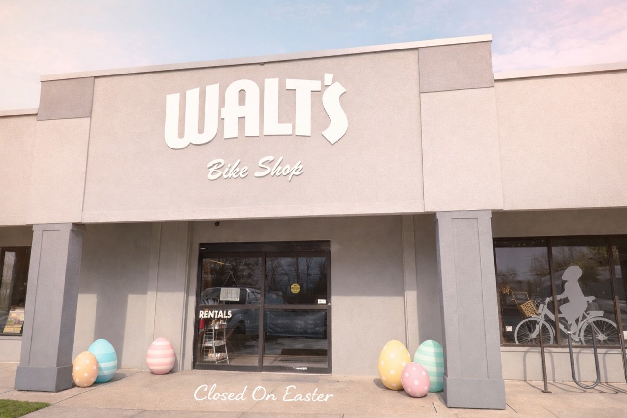 Hoppy Easter from all of us at Walt&rsquo;s! The shop is closed, but we promise to roll back into action Monday&mdash;ready to tune up your ride after all those bunny hops!
Enjoy the holiday, keep the wheels turning.