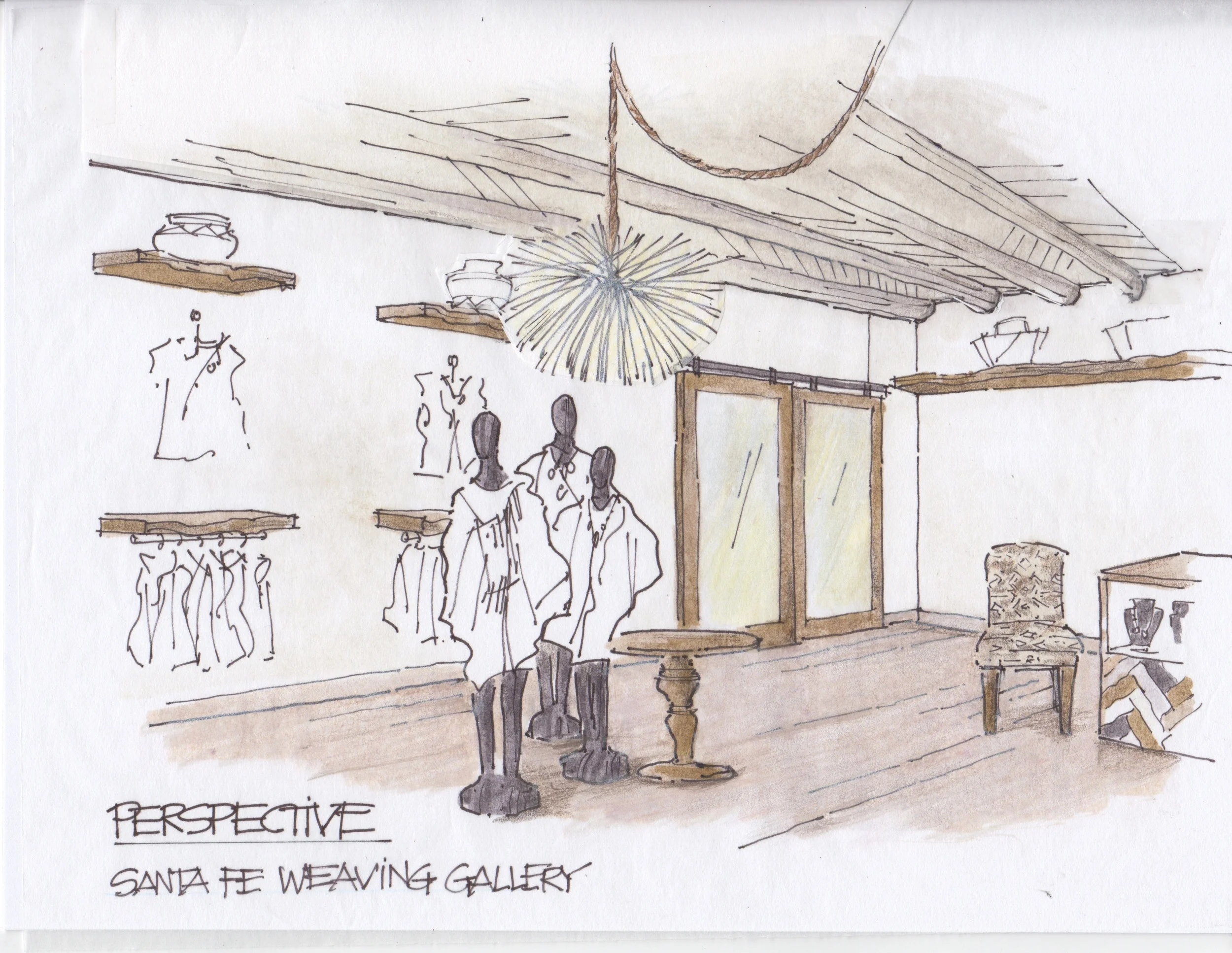 Commercial interior design, retail design, santa fe interior design, decoration