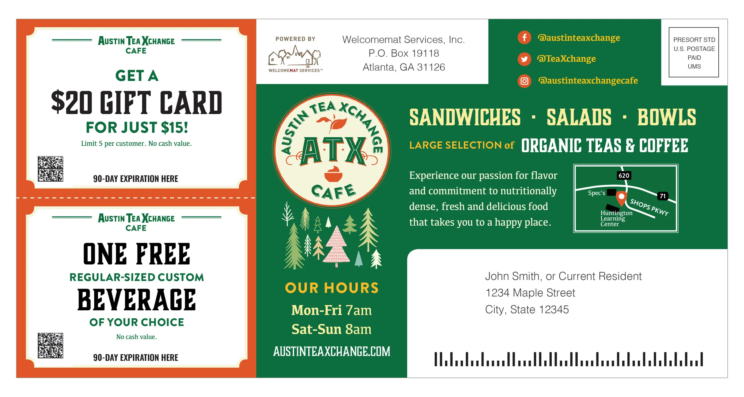 Austin Tea Xchange Postcard — Colby Branum