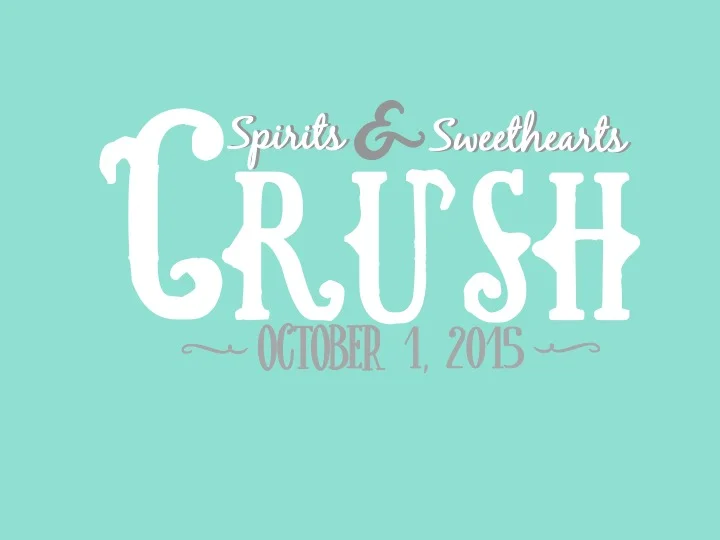 Front t-shirt design for Texas Spirits' "Crush" date event