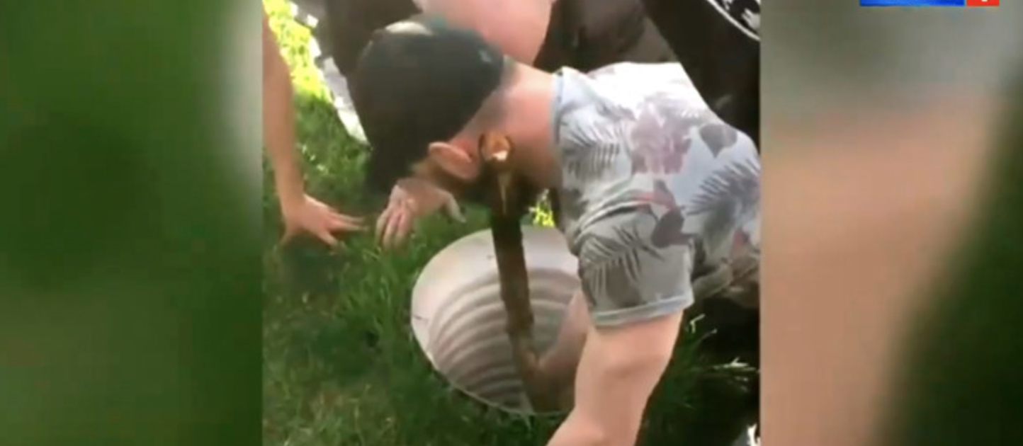 В московском парке упавшую в люк маленькую девочку спасли с помощью другого ребенка. ВИДЕО