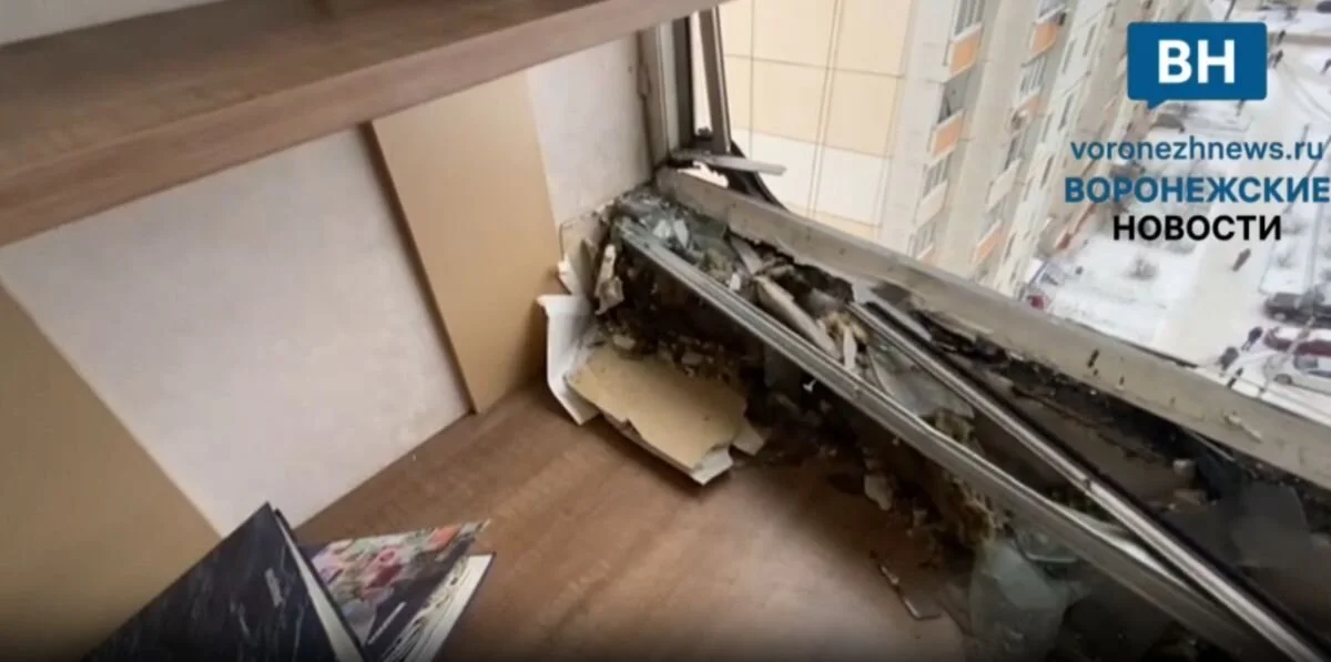 35 квартир в Воронеже получили повреждения после атаки беспилотников