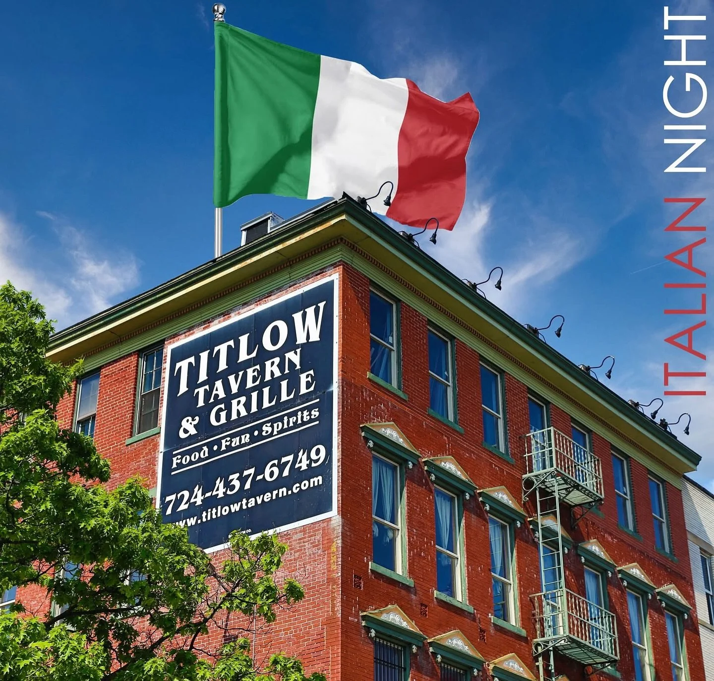 Wednesday is Italian Night at The Titlow!
Enjoy your choice of chicken or veal served with pasta and salad for just $16.95.
We also offer all-you-can-eat spaghetti with marinara sauce and salad from 4&ndash;9 PM for only $13.95.