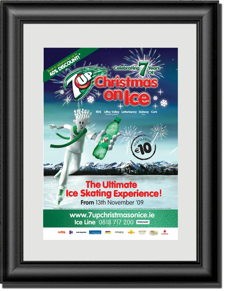 7up Christmas on Ice Poster 