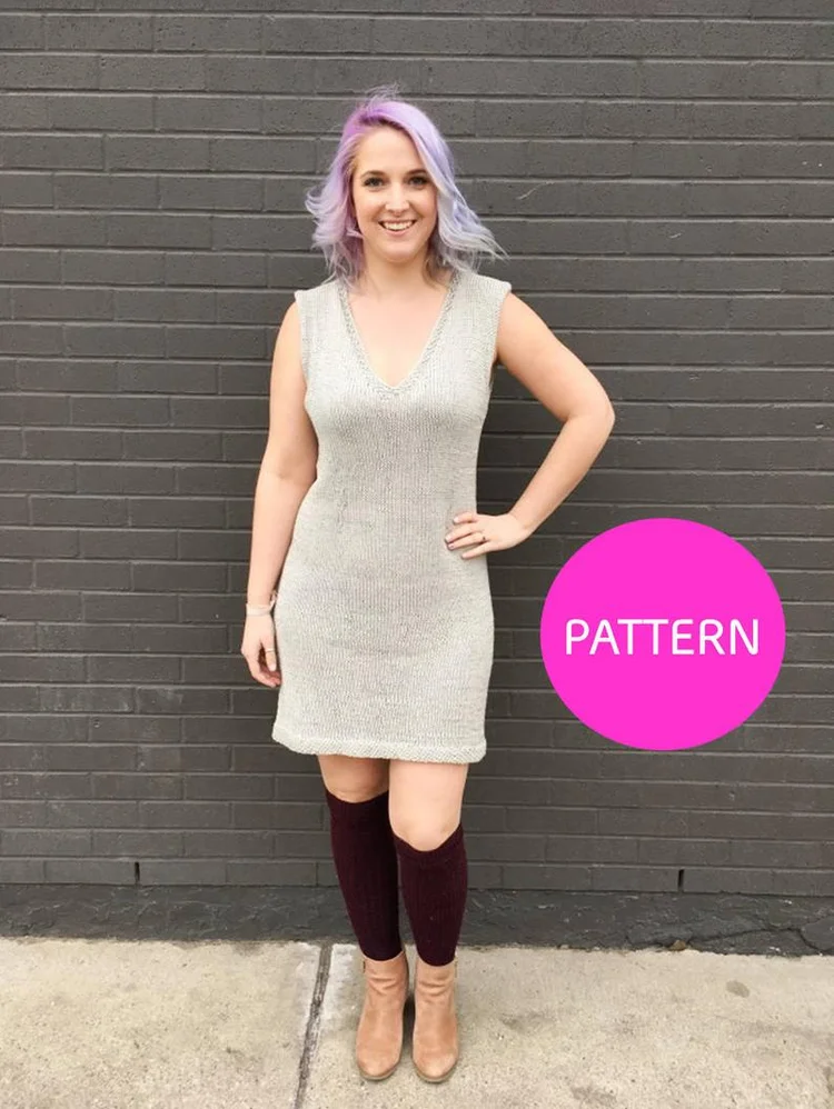 Dressed to the Maxi Dress - Knitting Pattern Knitatude Dressed to the Maxi Dress - Knitting Pattern Knitatude