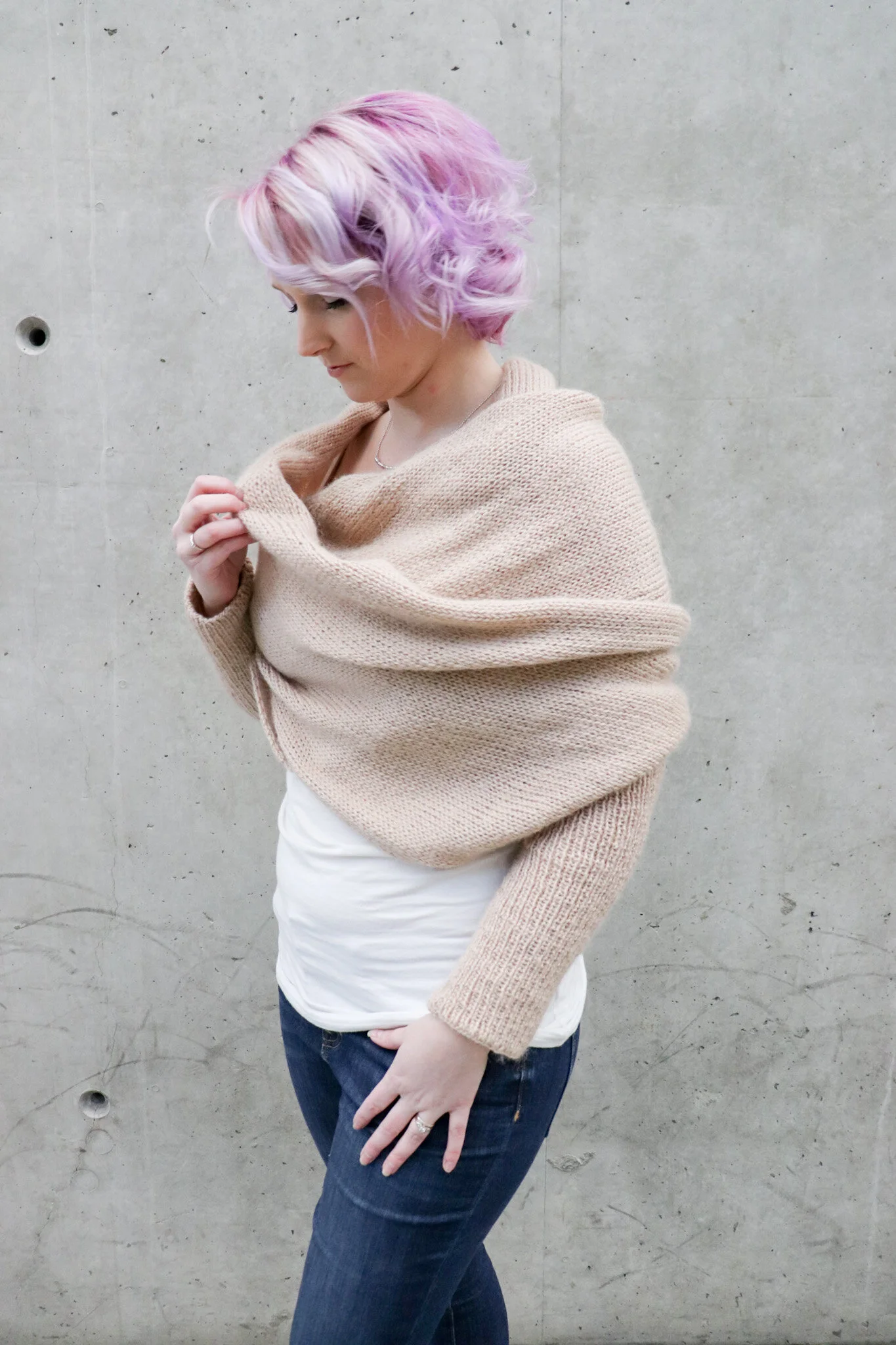 THE WRAP ME UP SWEATER SCARF — Knitatude