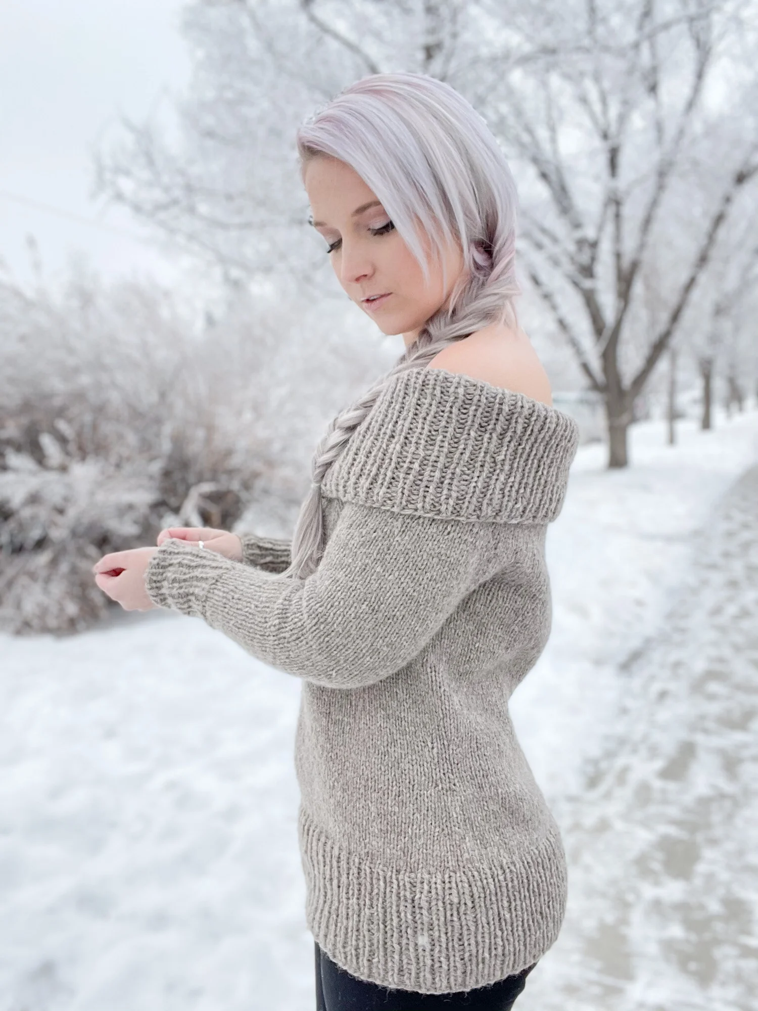 Cold Shoulder Pullover Pattern — Knitatude