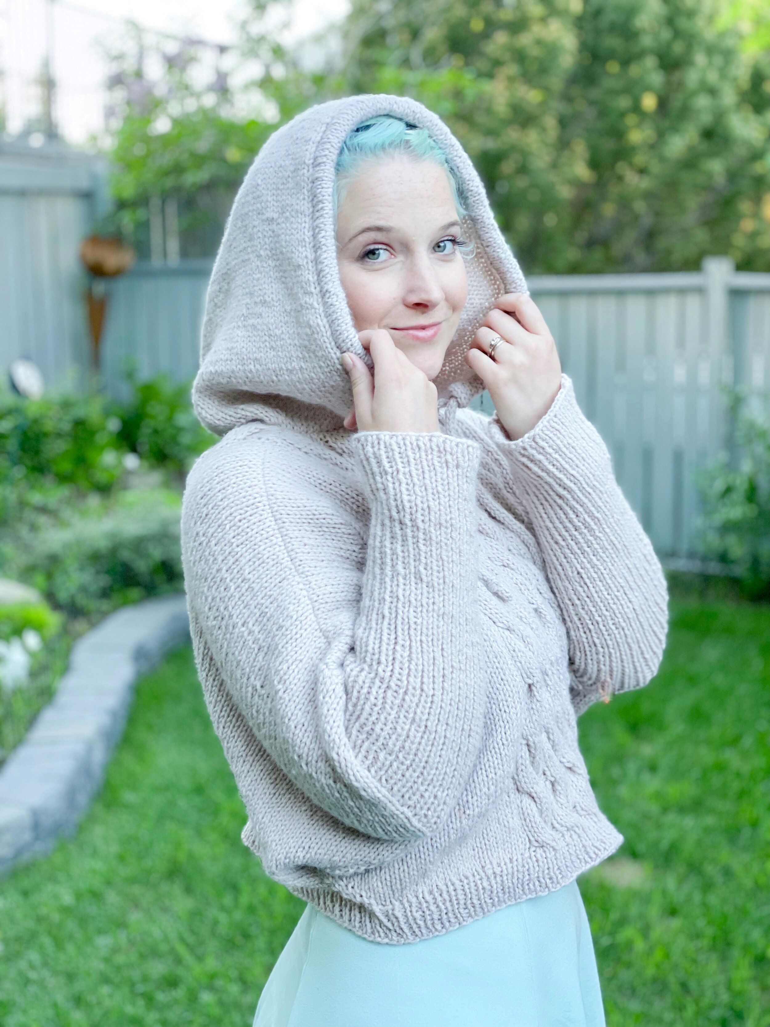 THE PERFECT COZY CABLED HOODIE — Knitatude