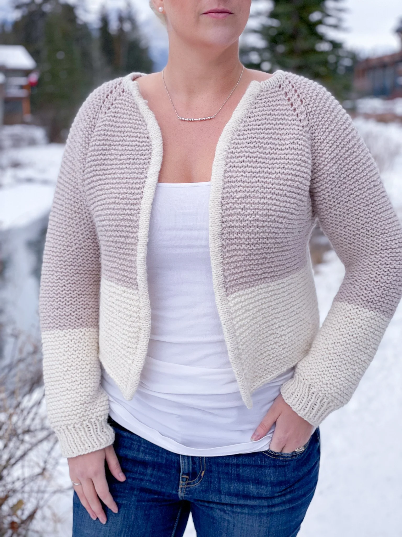 Double Dipped Cardi - Knitting pattern