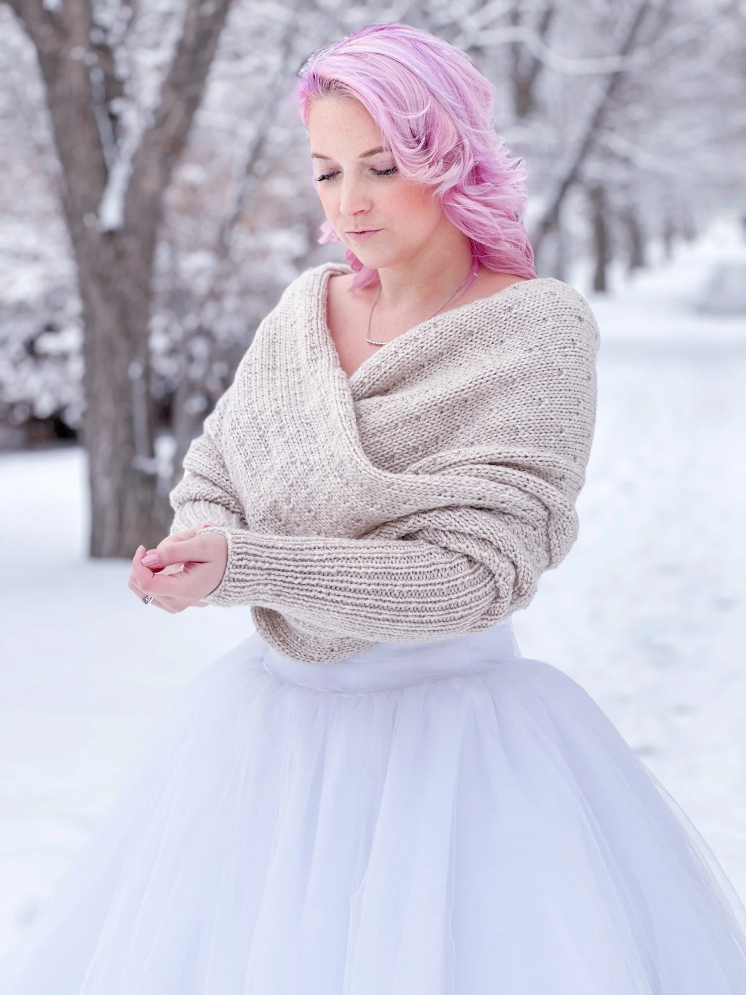 fuzzy scarf knitting pattern