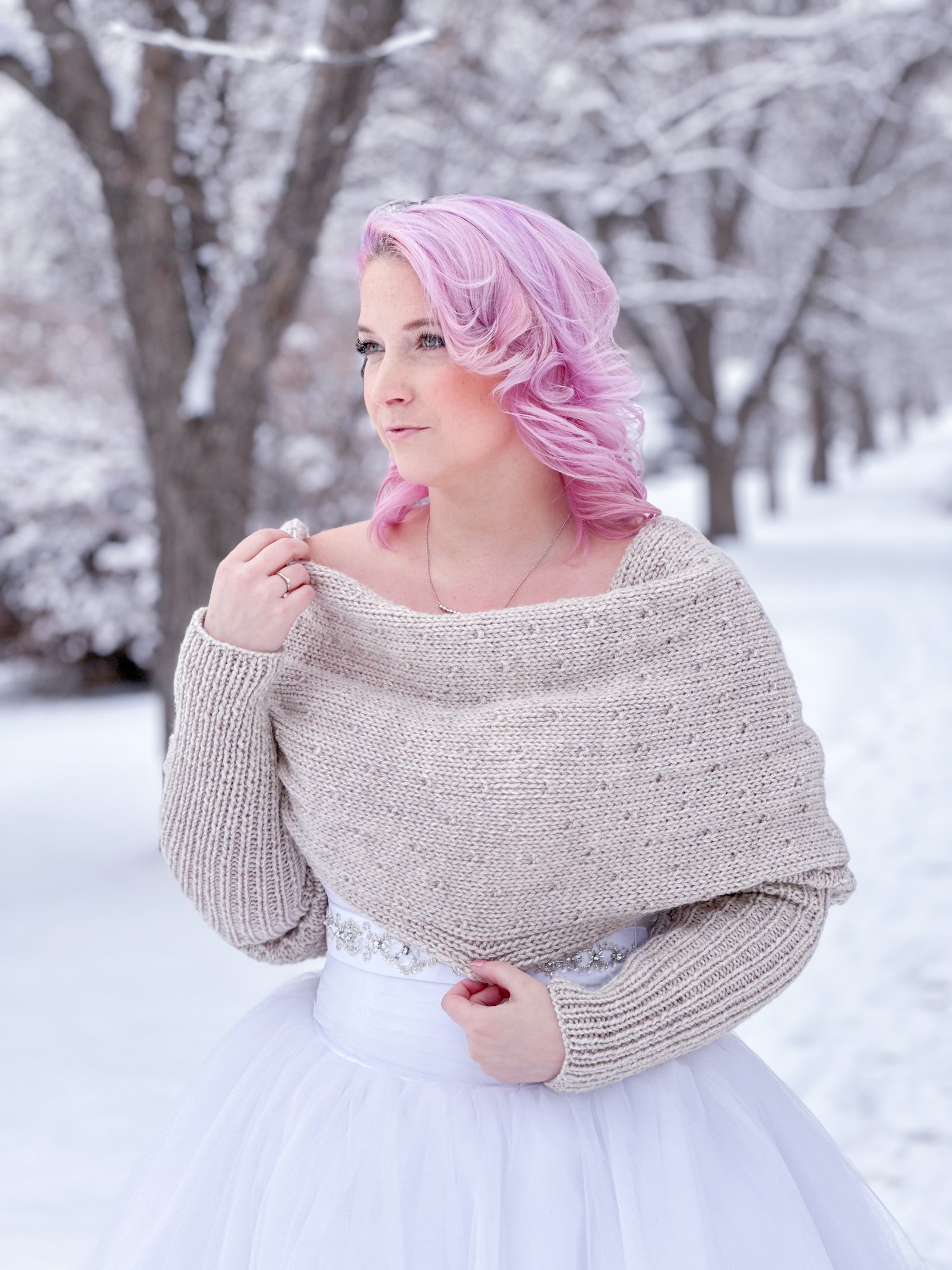 Knit Kit - Snowfall Sweater Scarf – Lion Brand Yarn