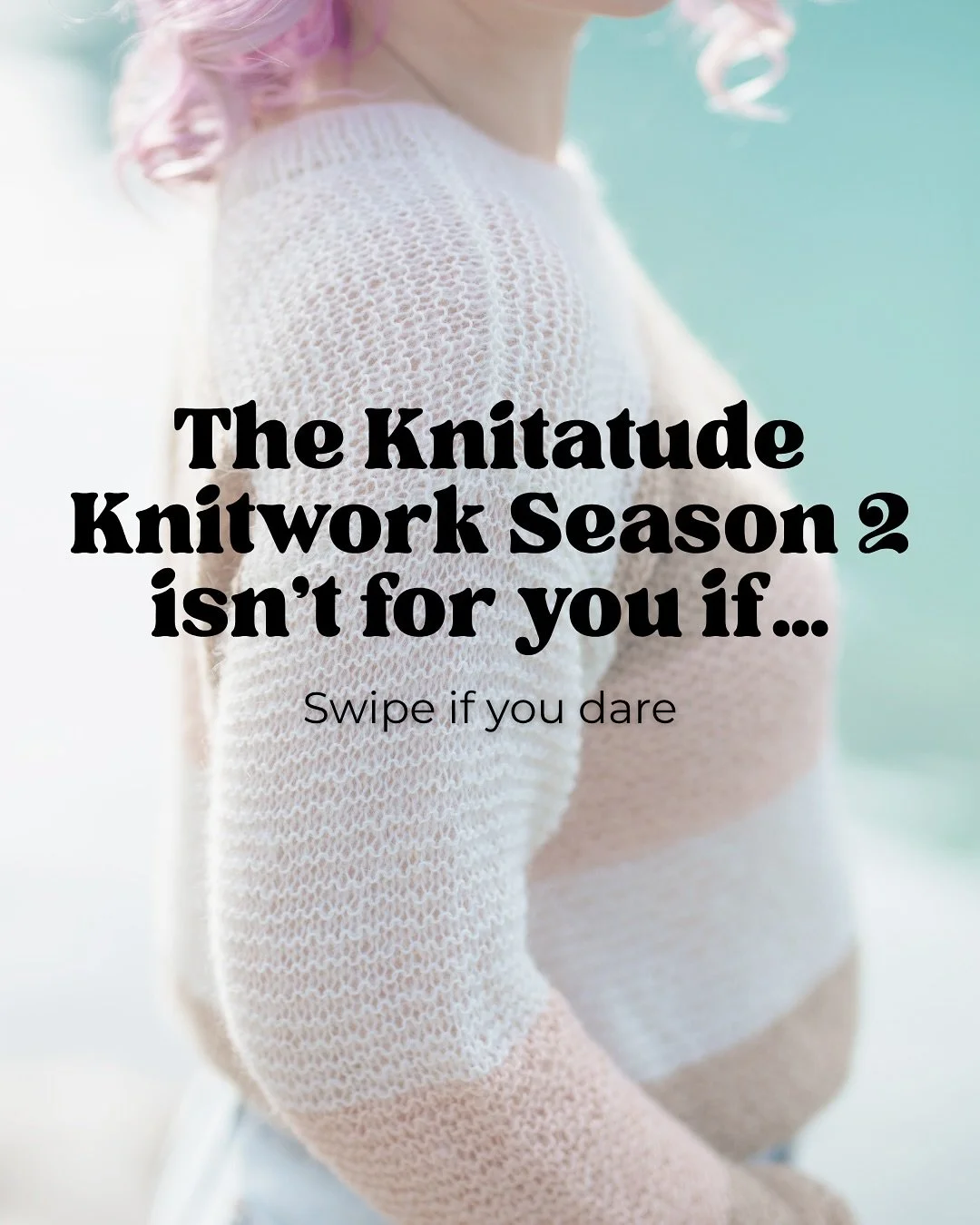 ⚠️ Hot take alert: The Knitatude Knitwork isn&rsquo;t for you if&hellip; &hellip;you love starting projects you never finish &hellip;you think knitting should be a solo sport &hellip;you&rsquo;re allergic to stitch n&rsquo; bitch sessions and live ya