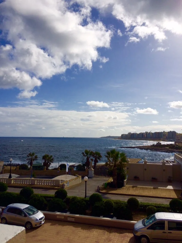 The view outside was lovely...