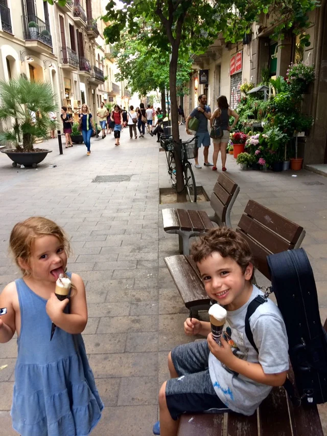BCN - Post-violin ice cream stop