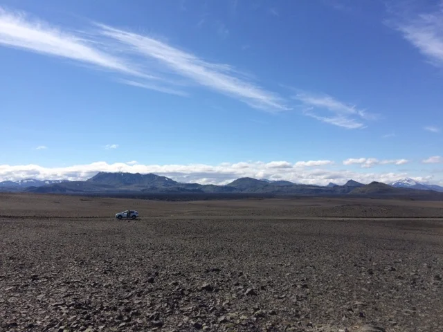 On the way to Landmannalaugar