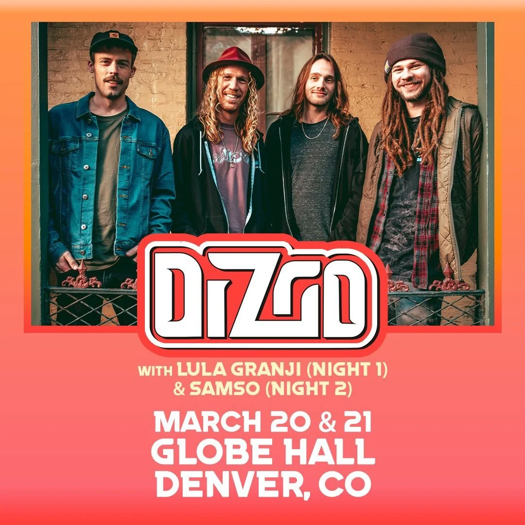 Just announced! We will be opening for Dizgo at Globe Hall in Denver CO on March 20! These guys are amazing and we are very excited for this! 

@dizgo.band 
@globehalldenver 

#livemusic #jamrock #electronicrock