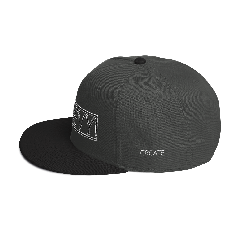 High-Profile-Hat-Black-Outlined_A.Bevy-Full-PNG-Black_Black-Bird_CREATE_mockup_Left-Side_Black--Charcoal-gray--Charcoal-gray.png