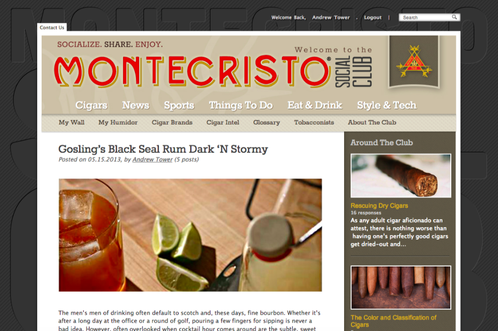 Montecristo Social Club Content Marketing 2