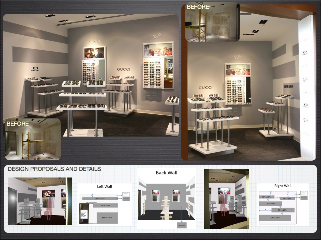 Sunglass Shop Concept Board
