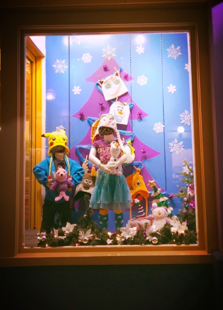 Krazy Kaps Holiday Window Display