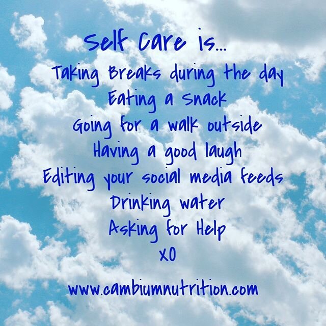 Taking care of you is most important. When you are cared for, you have more love and kindness to share.
#cambiumnutritionllc #selfcare #caring #kindness #kindtoyourself #drinkwater #nourish #takebreaks