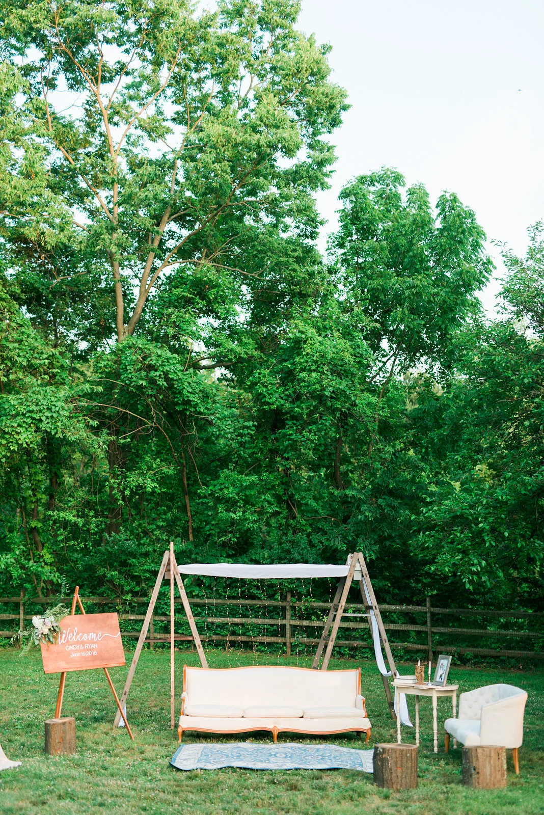 (ladder, shelving and stumps provided by holmespun)