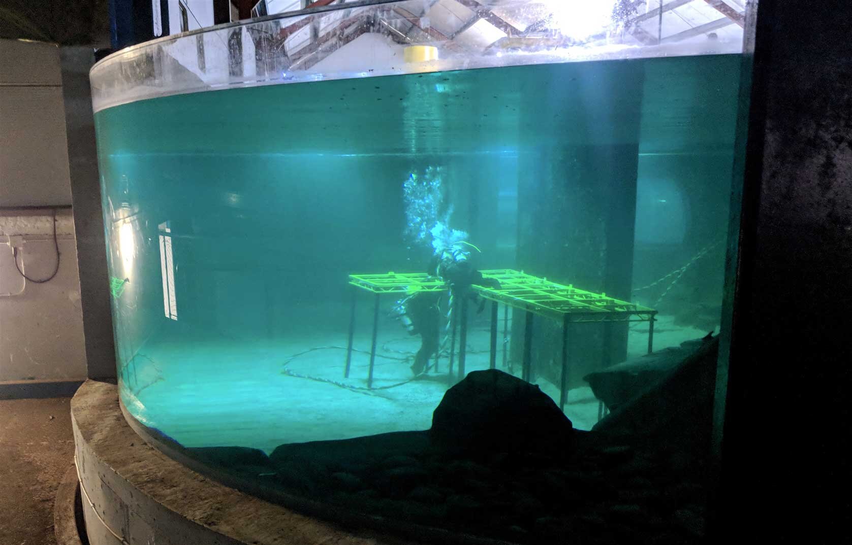 Installing Underwater Set