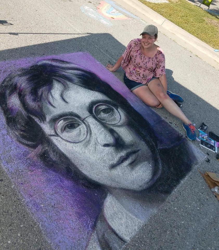 John Lennon_Christie Snelson_Chalk Portrait Mural.jpg