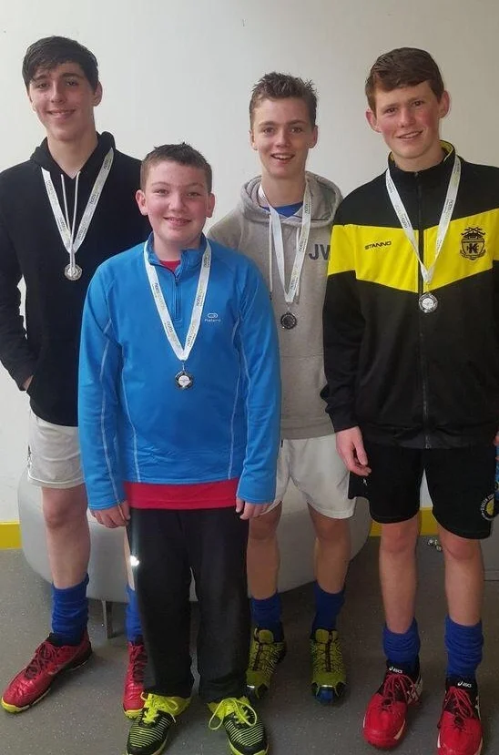 Kelburne Players Selected for the West U16 Boys' Inter-districts, Sept. 2017 - From Left above: Cameron McIntyre, Fionn Wilson, Niall Taylor & Logan McClure