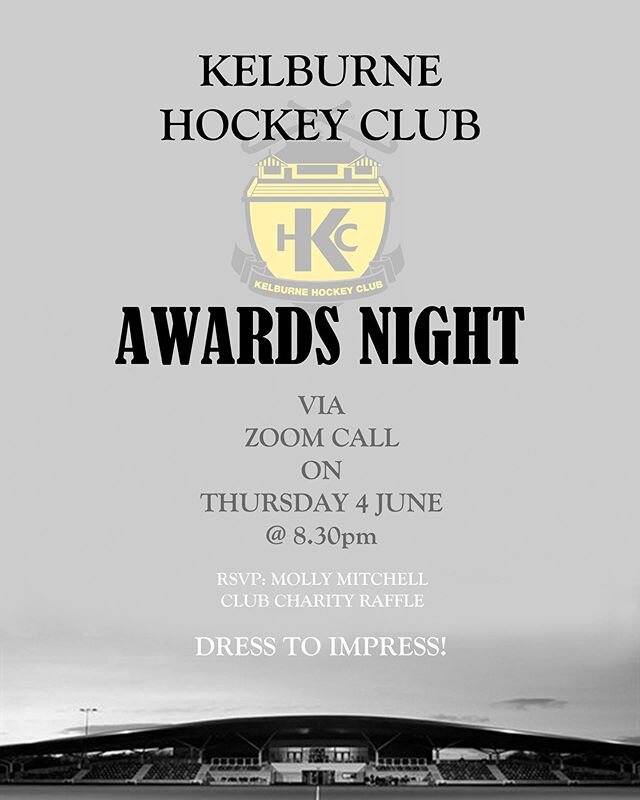 Virtual Awards Night!! 🎉

Since we can&rsquo;t have our annual awards dinner we thought we would have a virtual one!! Thursday the 4th of June at 8:30pm! Make sure you&rsquo;re dressed up! 
We will be taking a donation for Accord Hospice as part of 