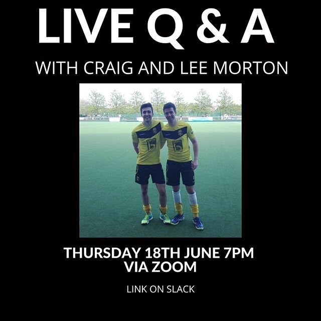 No zoom call tonight but on Thursday we will be joined by Craig and Lee Morton for a live Q &amp; A! 🎉

You can submit a question ahead of Thursday by dropping a comment or a DM!  You can also ask them questions during the zoom call! 🙌🏼 The link w