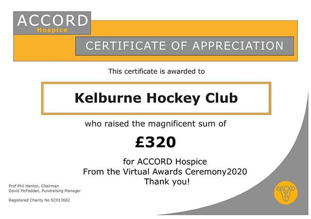 A massive thank you to everyone who donated!! #clubpledge #kelburne #hockey #wegrowtalent